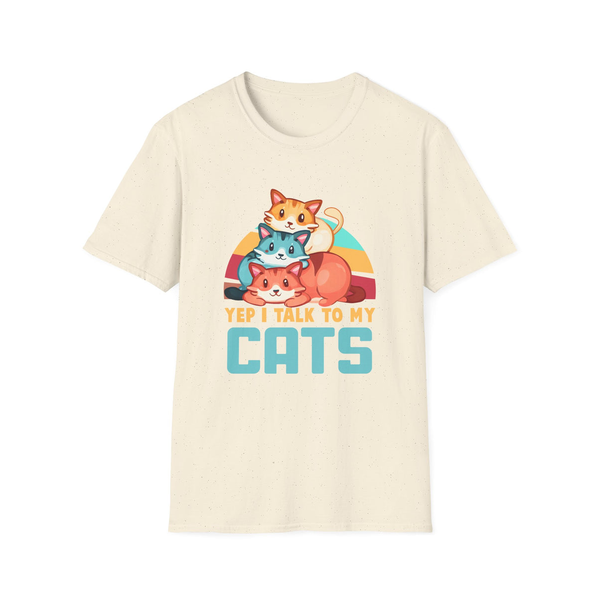 I Talk To My Cats Unisex Softstyle T-Shirt