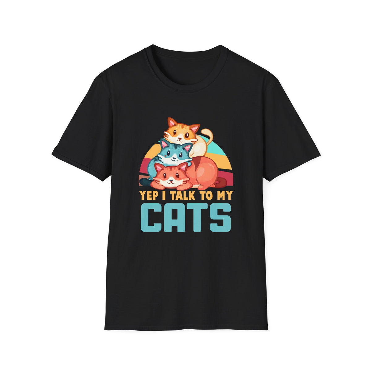 I Talk To My Cats Unisex Softstyle T-Shirt