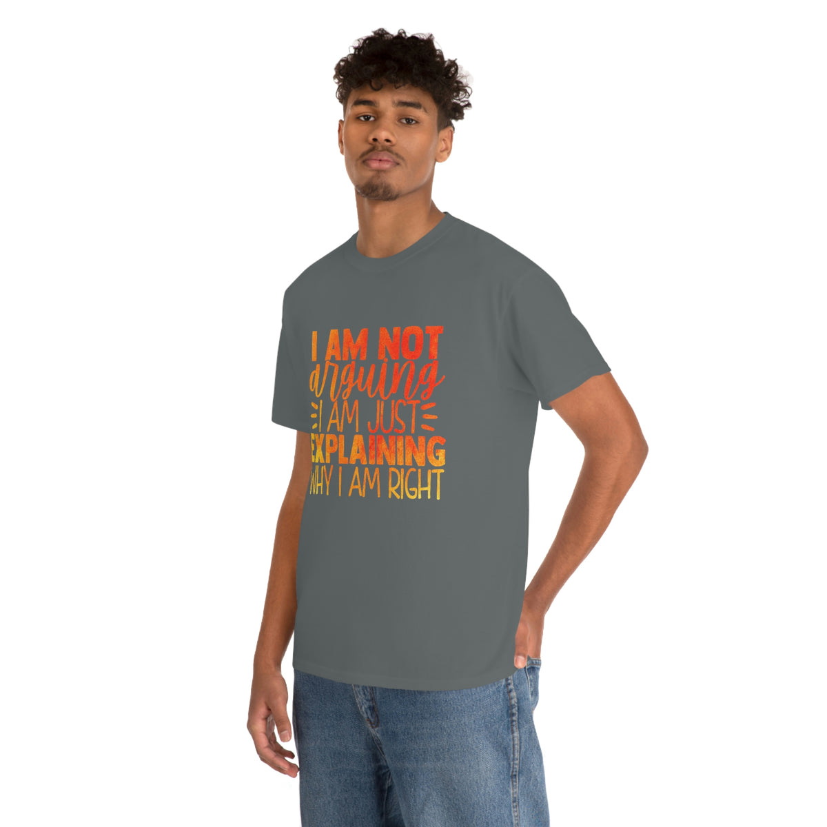 Unisex Heavy Cotton Tee- I'm Not Arguing