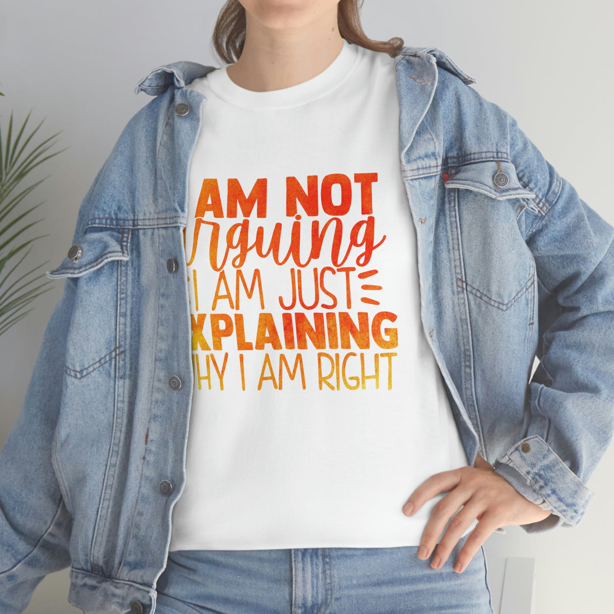 Unisex Heavy Cotton Tee- I'm Not Arguing