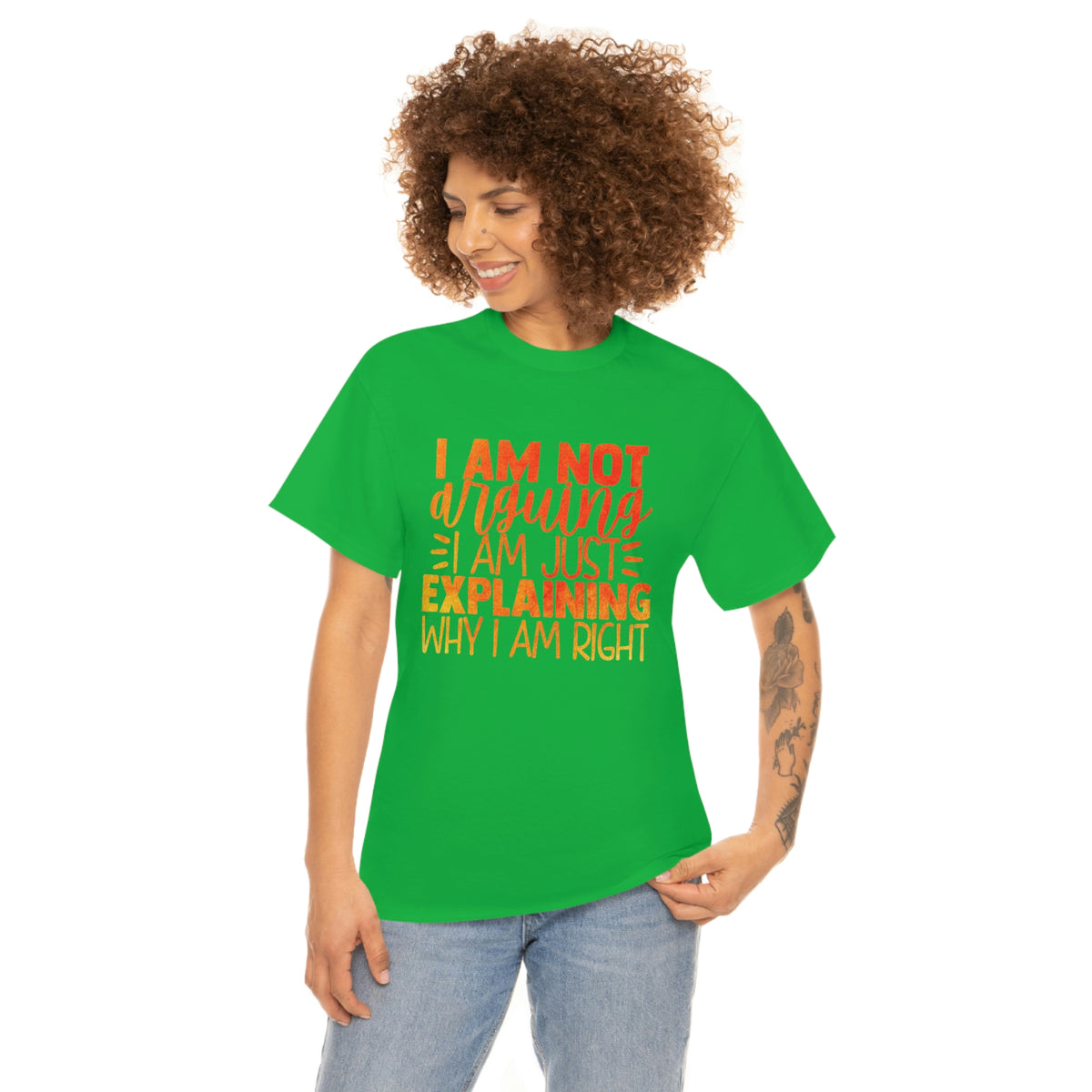 Unisex Heavy Cotton Tee- I'm Not Arguing