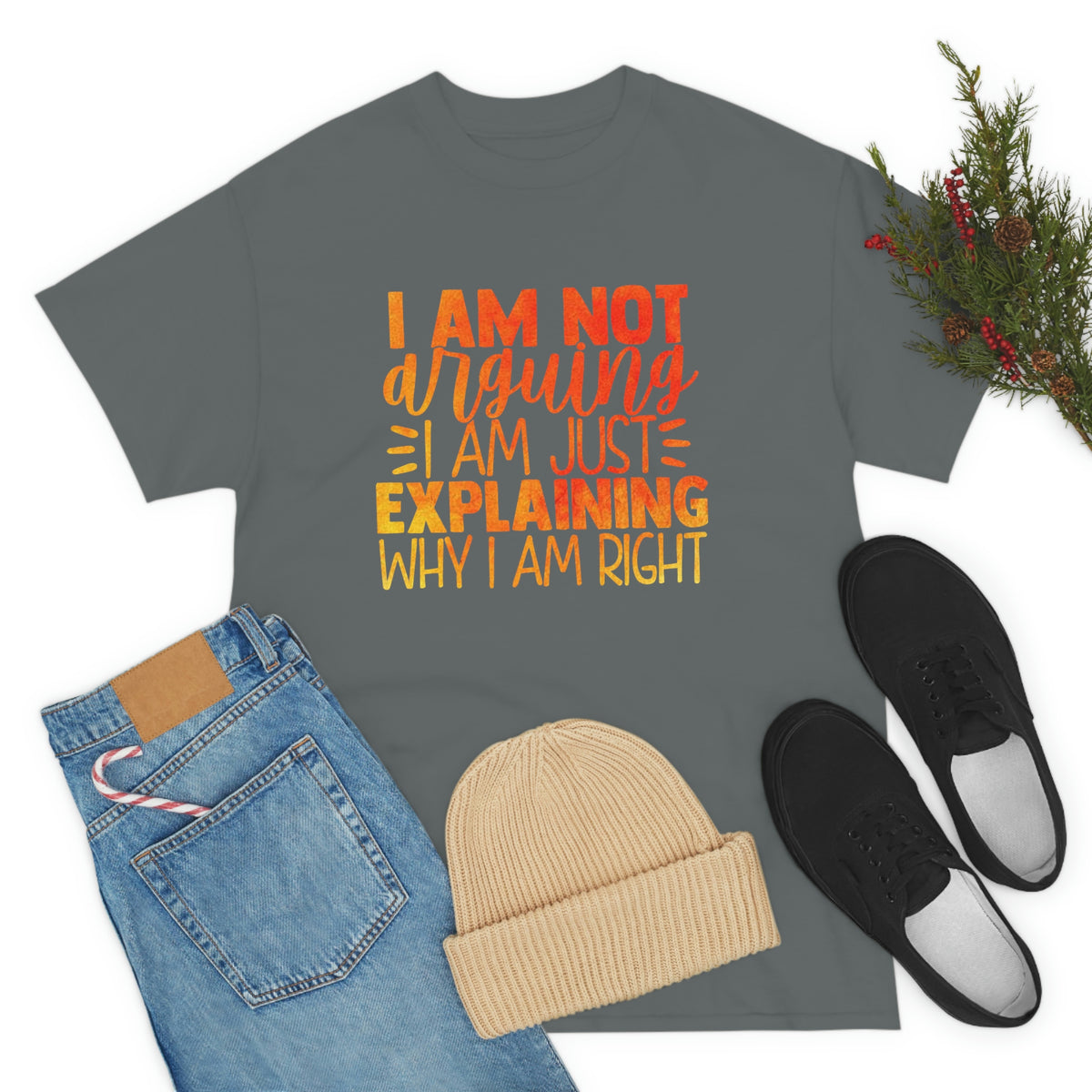 Unisex Heavy Cotton Tee- I'm Not Arguing