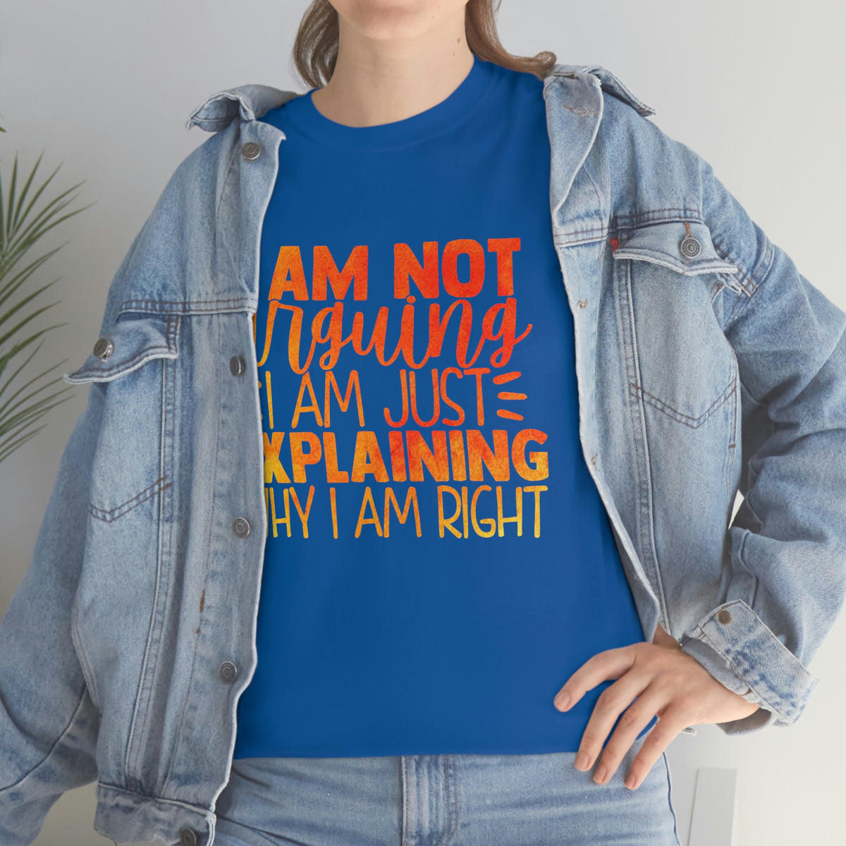 Unisex Heavy Cotton Tee- I'm Not Arguing