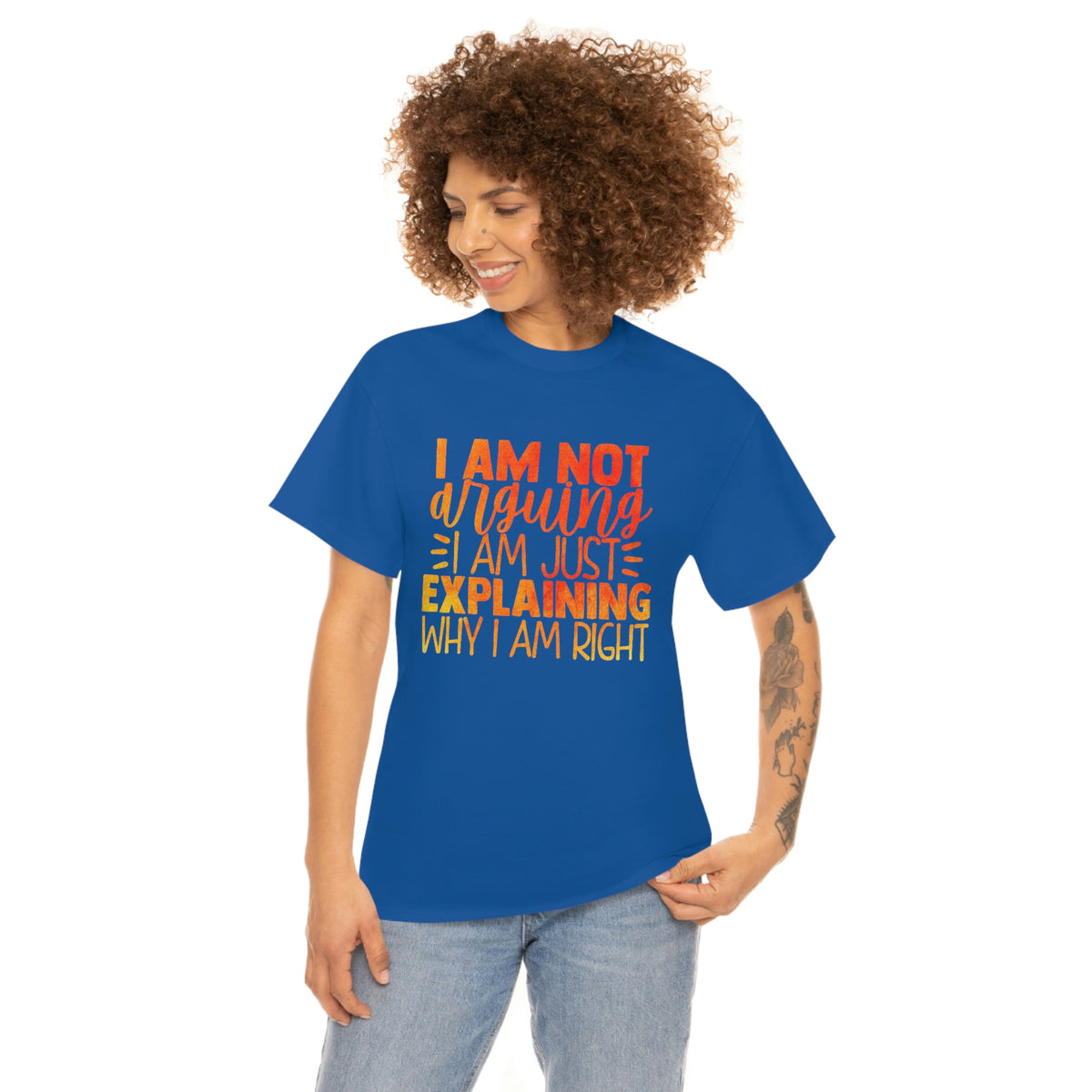 Unisex Heavy Cotton Tee- I'm Not Arguing