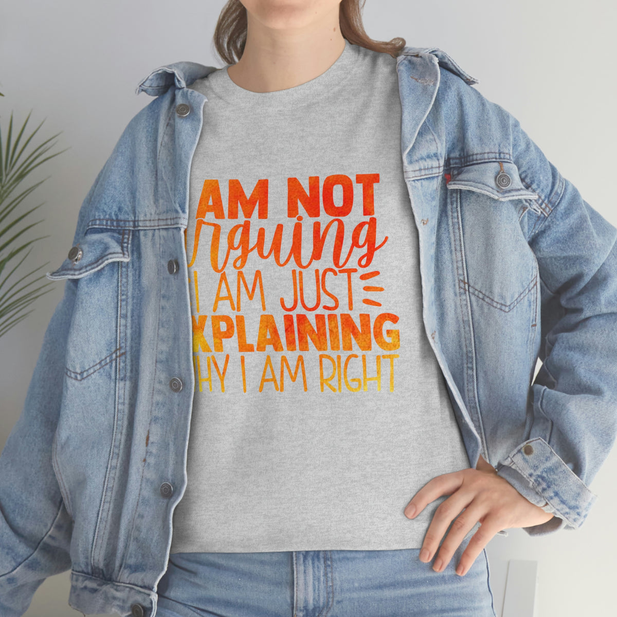 Unisex Heavy Cotton Tee- I'm Not Arguing