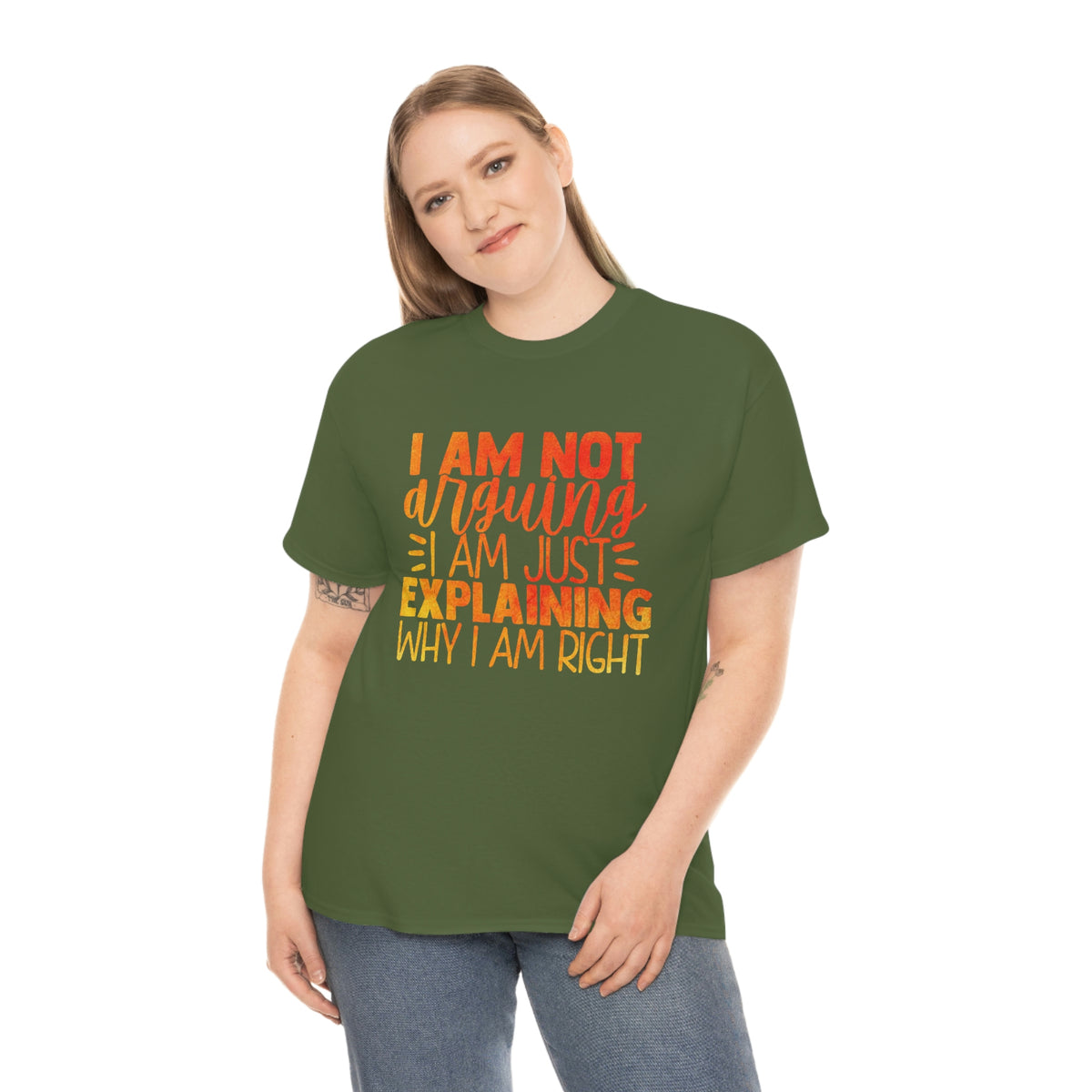 Unisex Heavy Cotton Tee- I'm Not Arguing