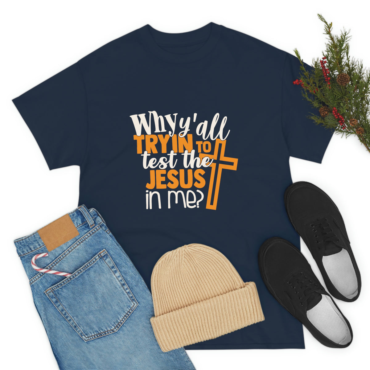 Unisex Heavy Cotton Tee- Jesus in me