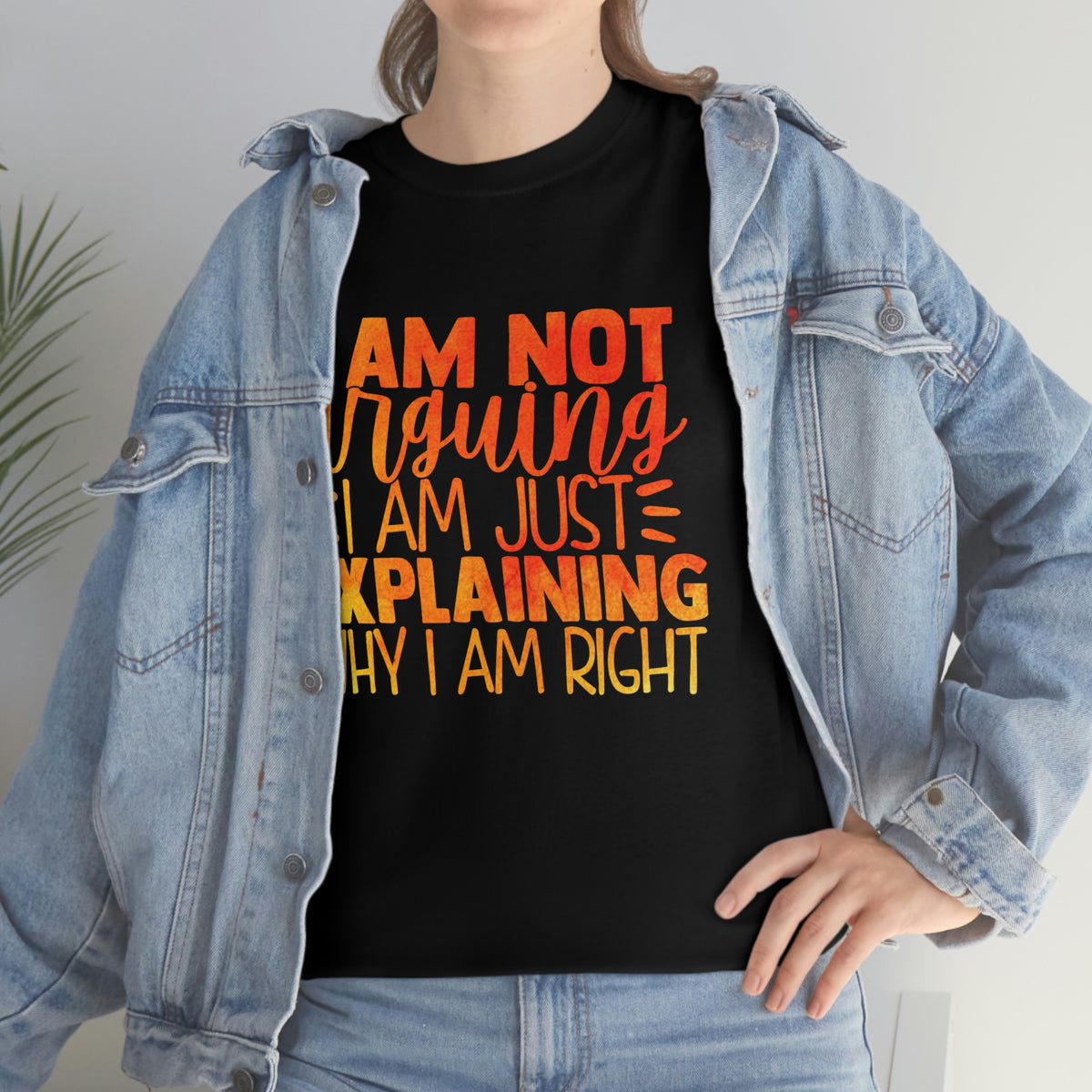 Unisex Heavy Cotton Tee- I'm Not Arguing