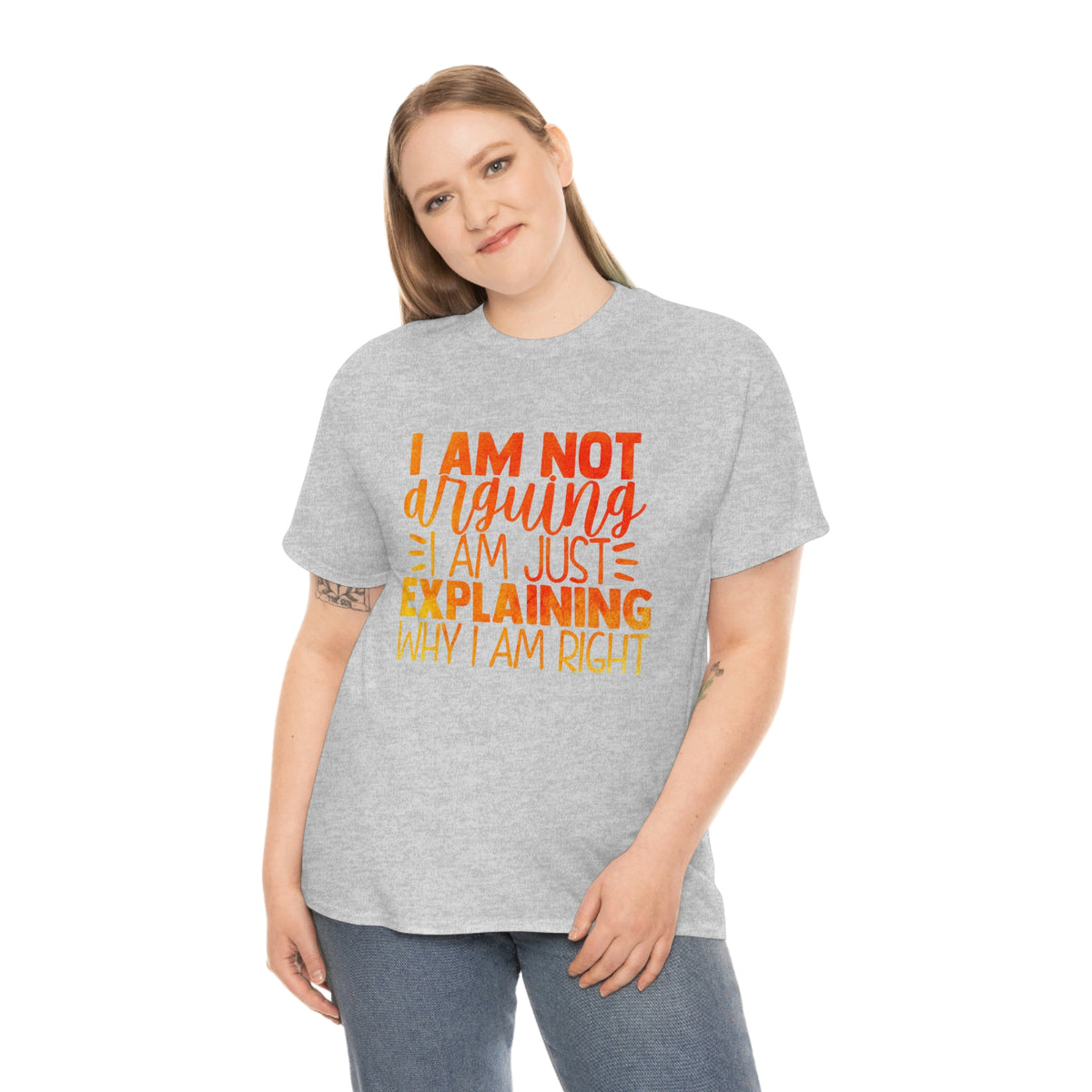 Unisex Heavy Cotton Tee- I'm Not Arguing