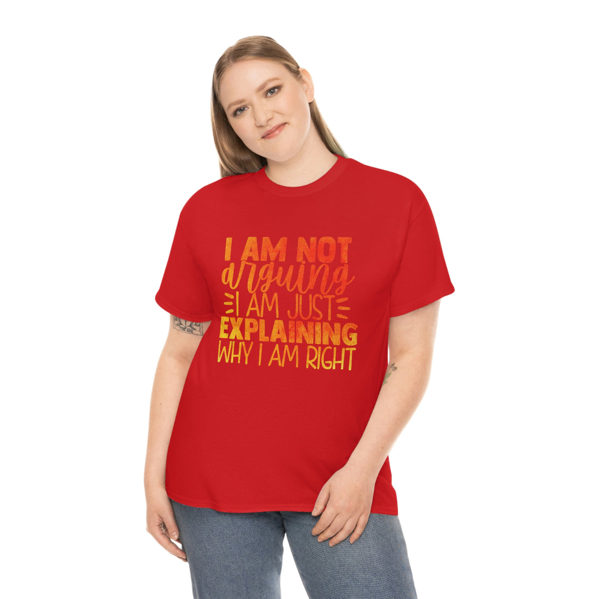 Unisex Heavy Cotton Tee- I'm Not Arguing