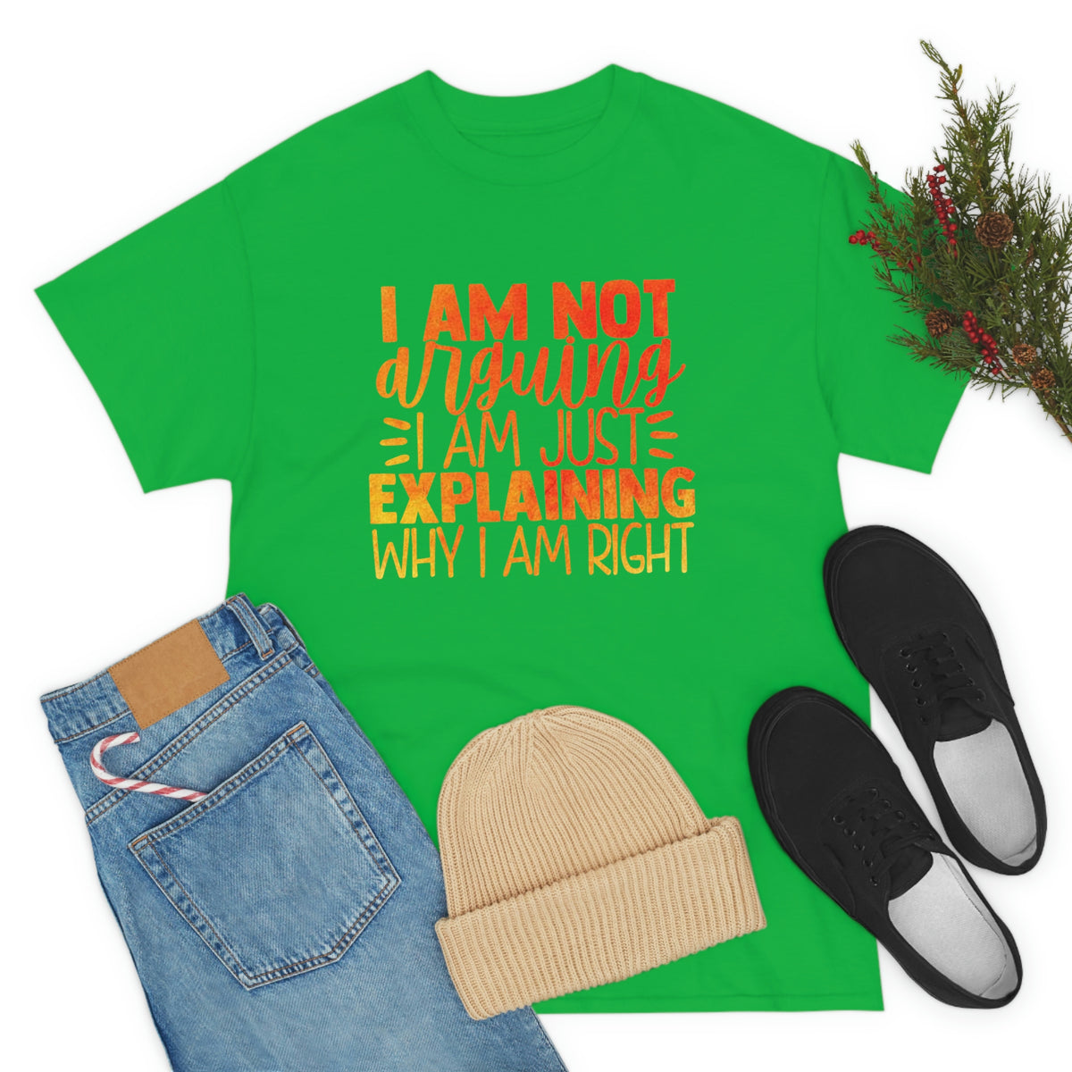 Unisex Heavy Cotton Tee- I'm Not Arguing