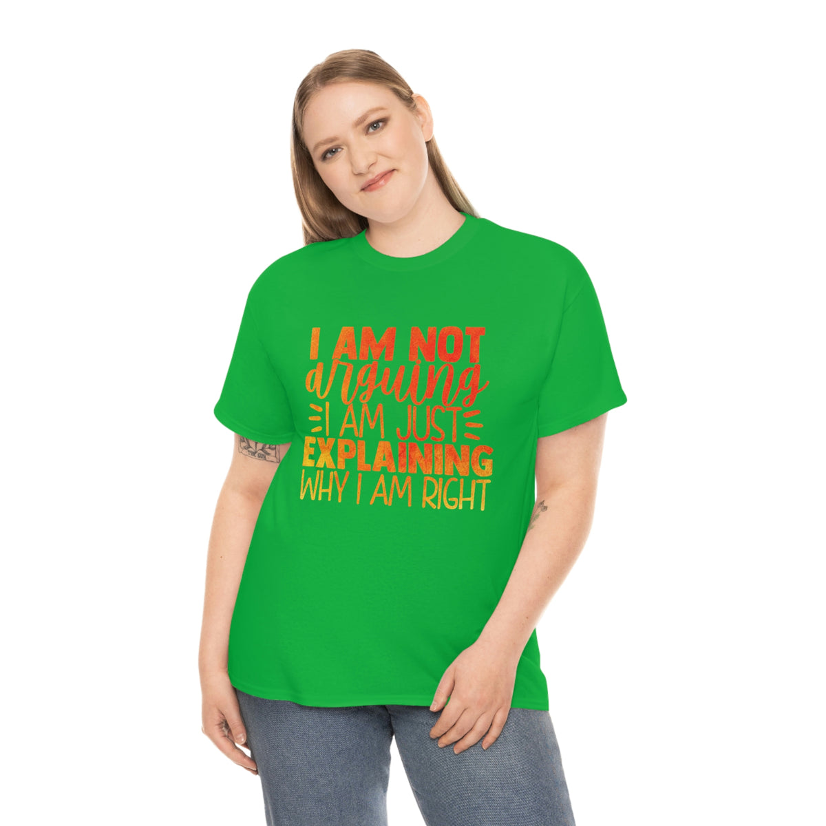 Unisex Heavy Cotton Tee- I'm Not Arguing