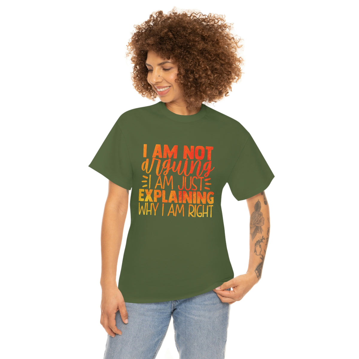 Unisex Heavy Cotton Tee- I'm Not Arguing