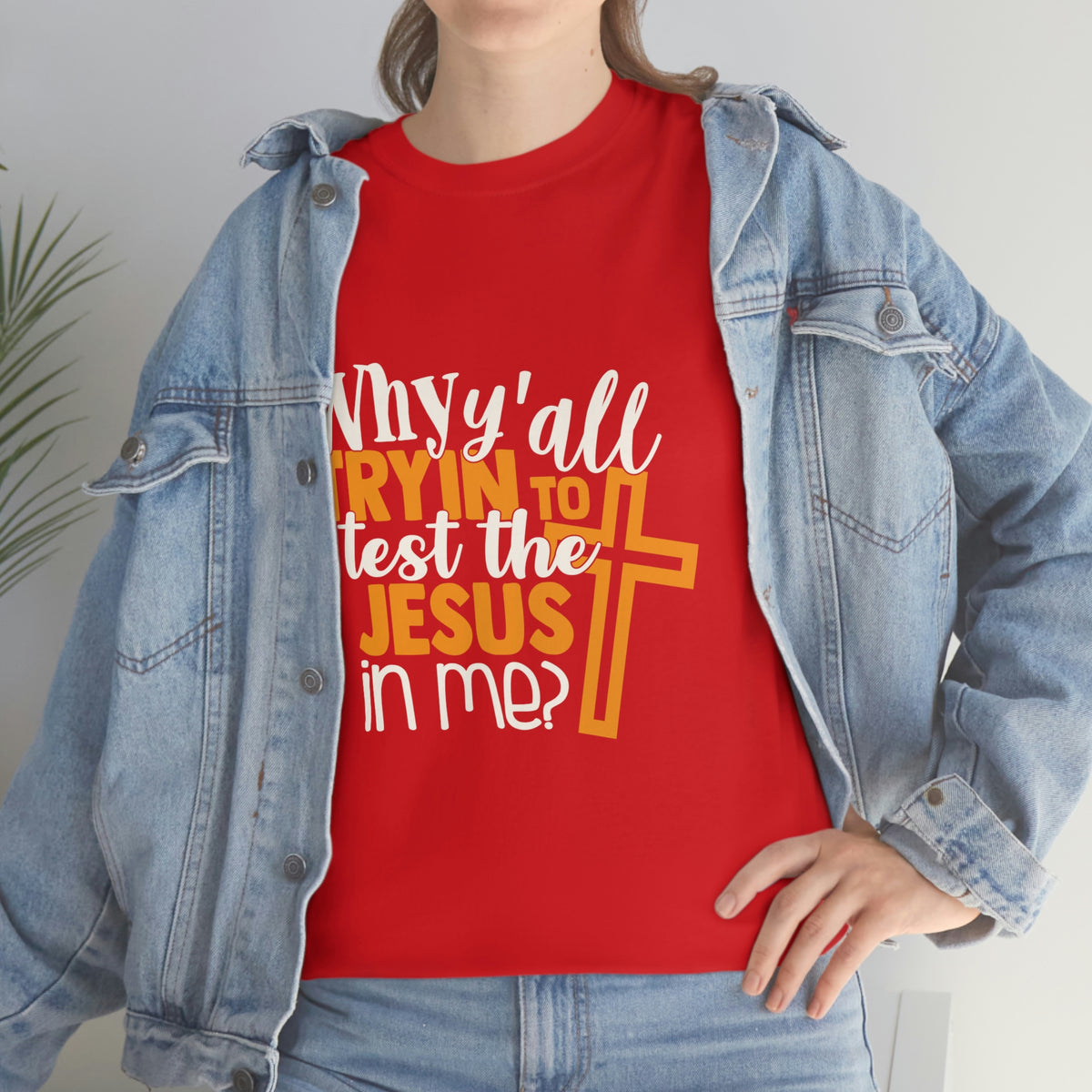 Unisex Heavy Cotton Tee- Jesus in me