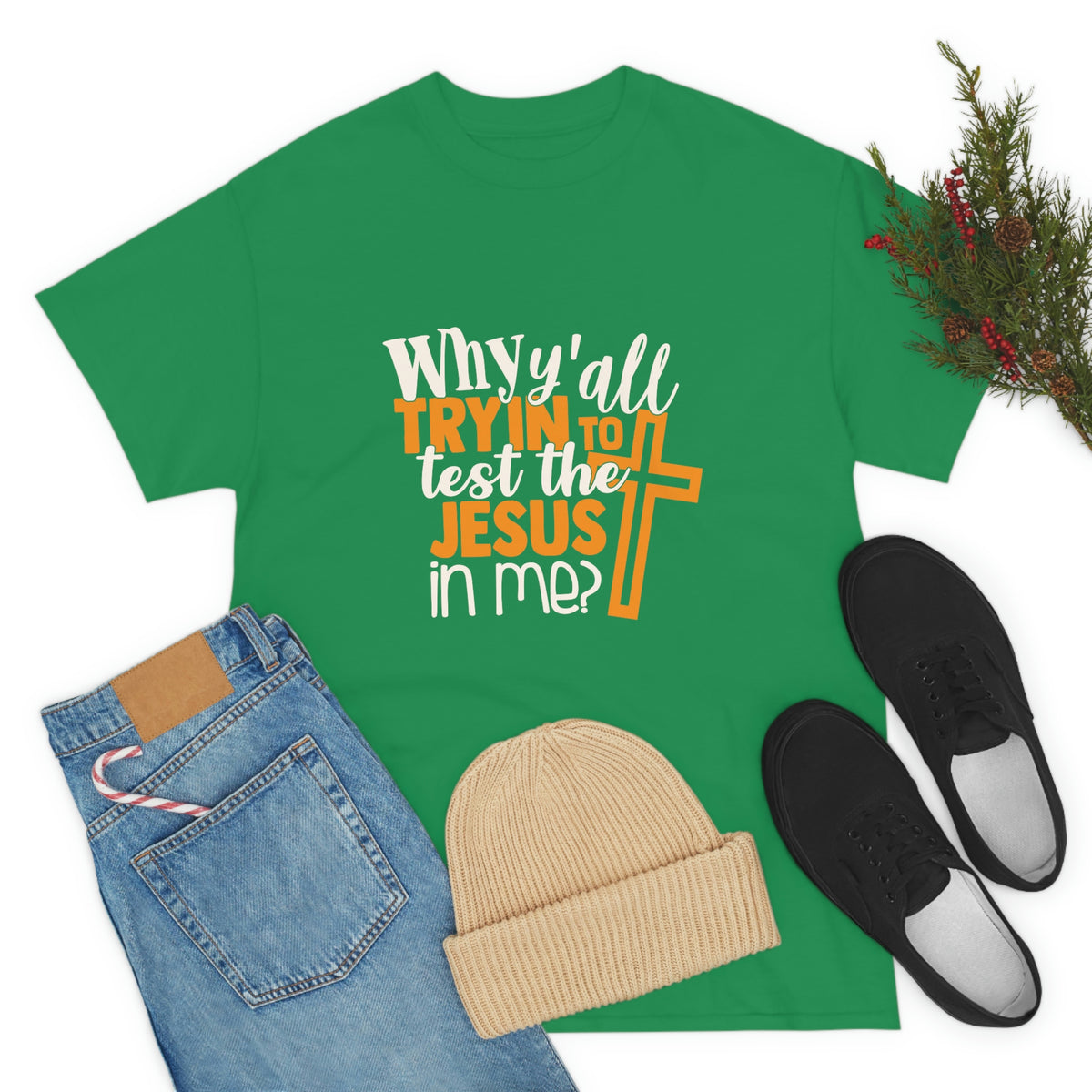 Unisex Heavy Cotton Tee- Jesus in me