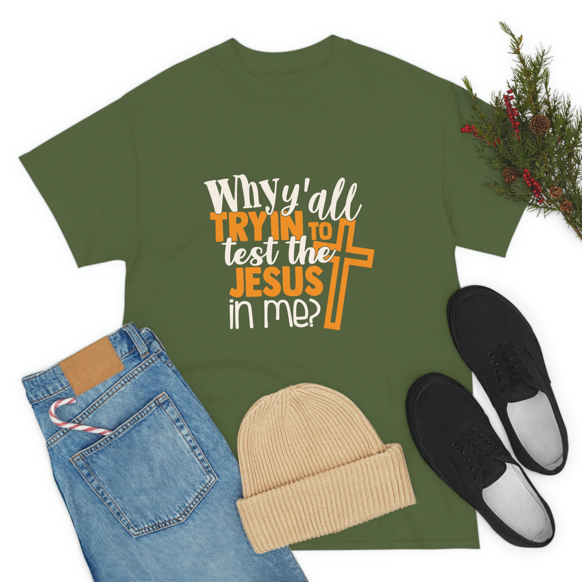 Unisex Heavy Cotton Tee- Jesus in me