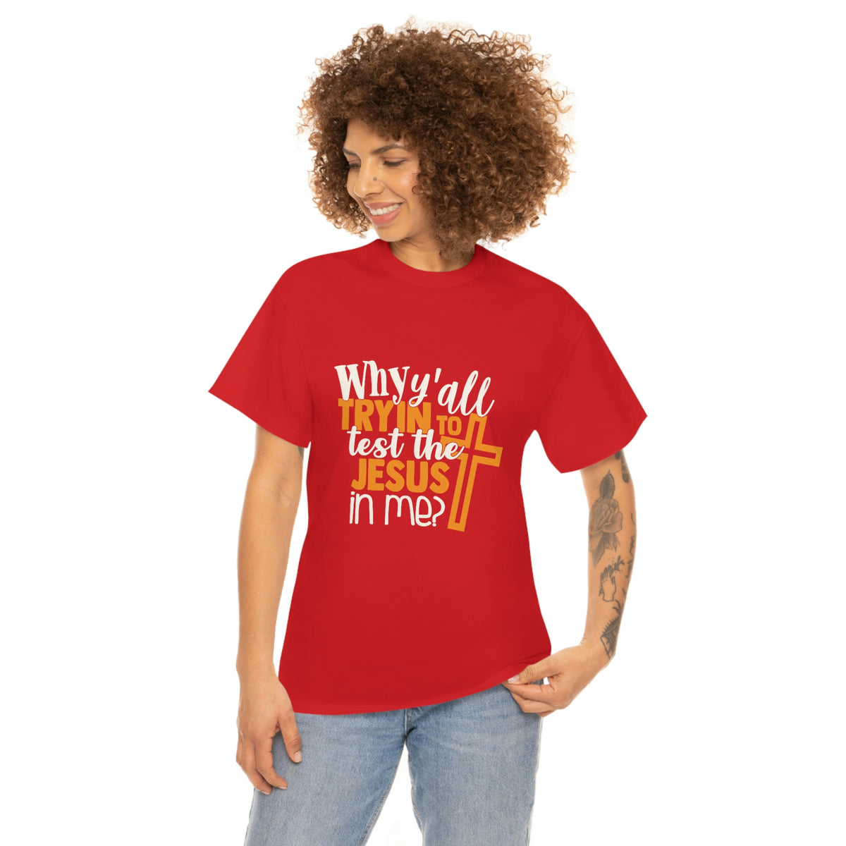 Unisex Heavy Cotton Tee- Jesus in me